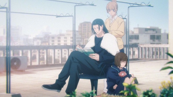 Geto with Nanako and Mimiko Hasaba
